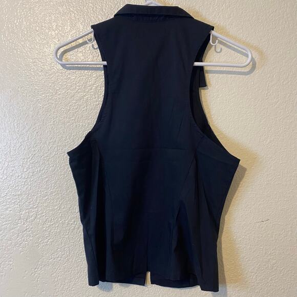 Urban Outfitters Black Party Girl Collared Top Size Small NWT - Picture 5 of 7